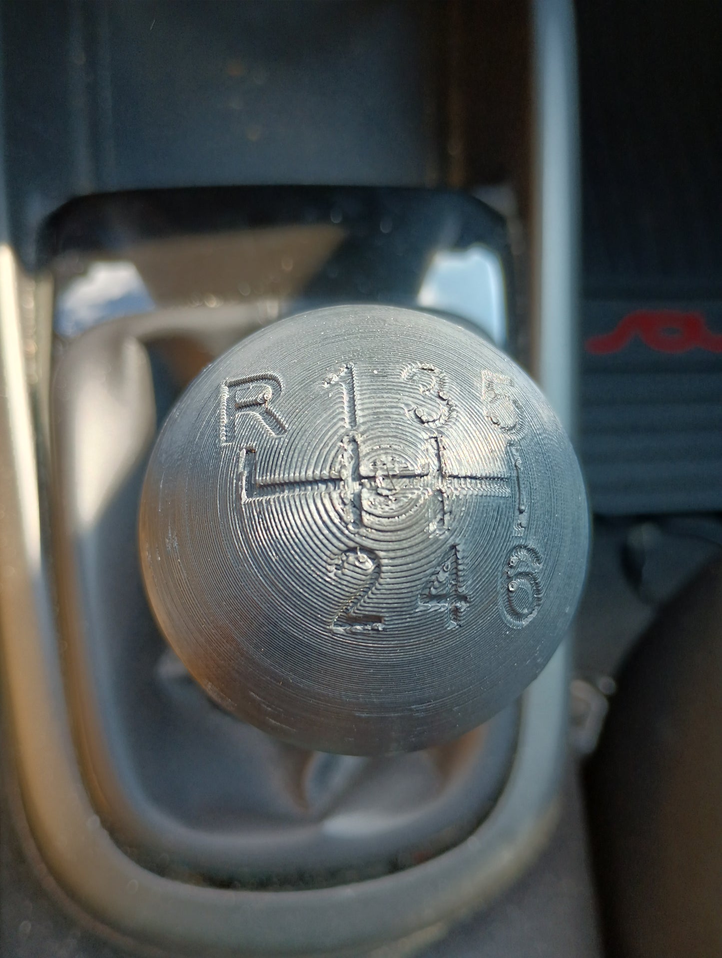 Ball shift knob 60 mm M10 x 1.25 6 speed with Kia counterbore