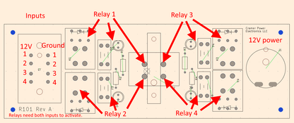 Motorsports 4 circuit relay module with connectors